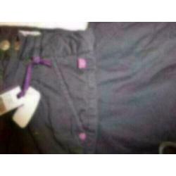 Babyface nieuwe grijs lief broekje roze studs mt 80 nr 21157