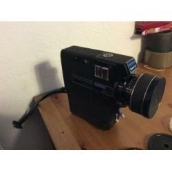 Sankyo macro focus super mf 606 super8 camera met cameratas