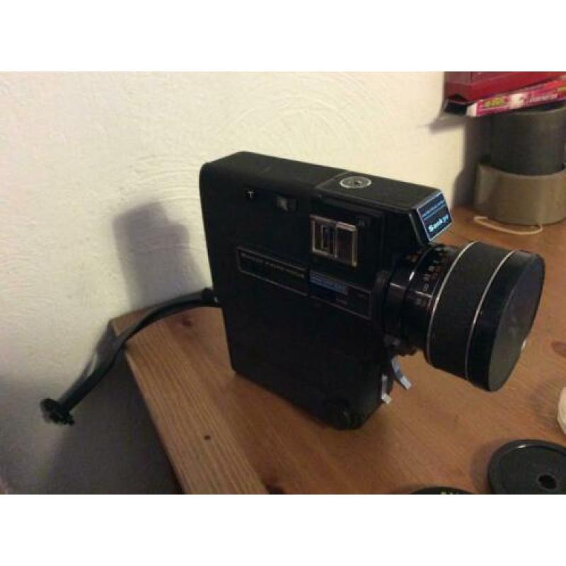 Sankyo macro focus super mf 606 super8 camera met cameratas