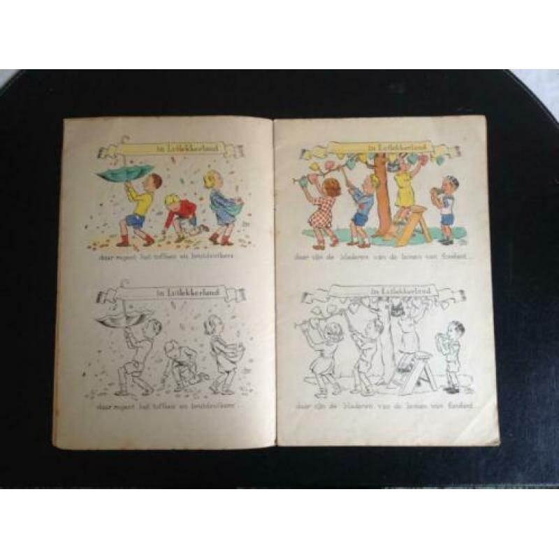 Peter Lutz - Kleurboek in luilekkerland - 1948 - Schaars
