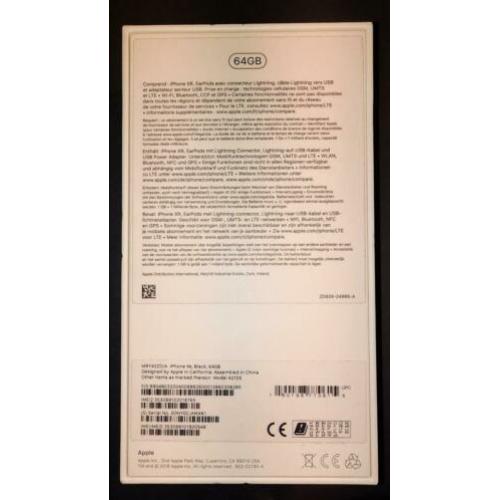 Apple iPhone Xr 64 GB Zwart Met Garantie