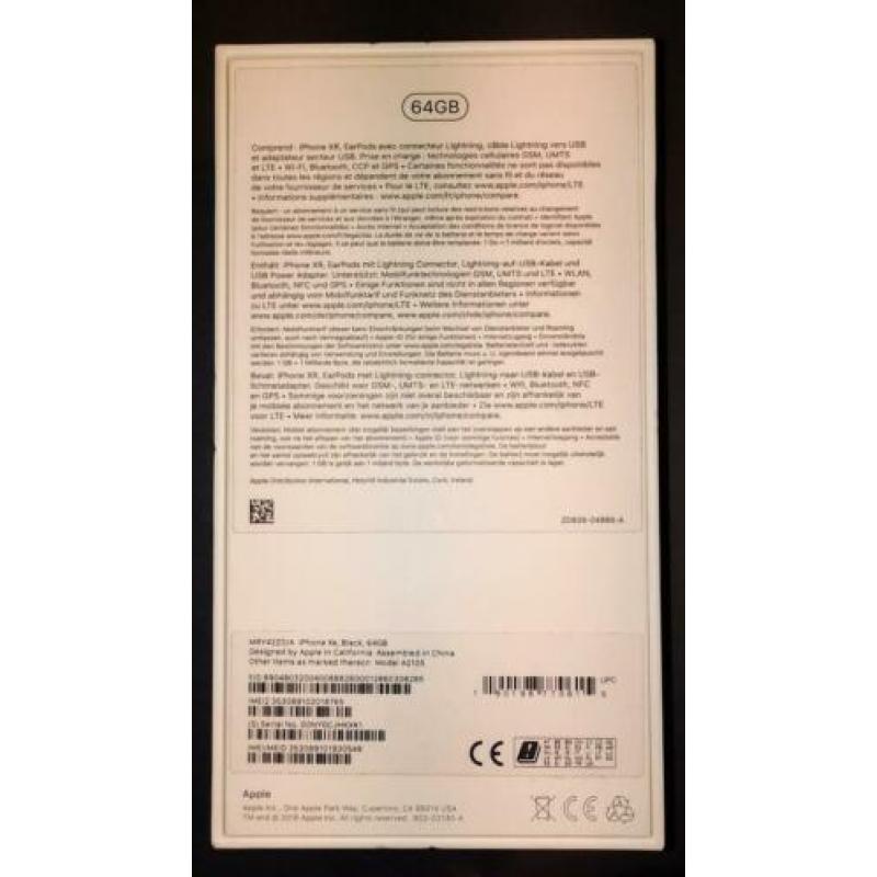 Apple iPhone Xr 64 GB Zwart Met Garantie