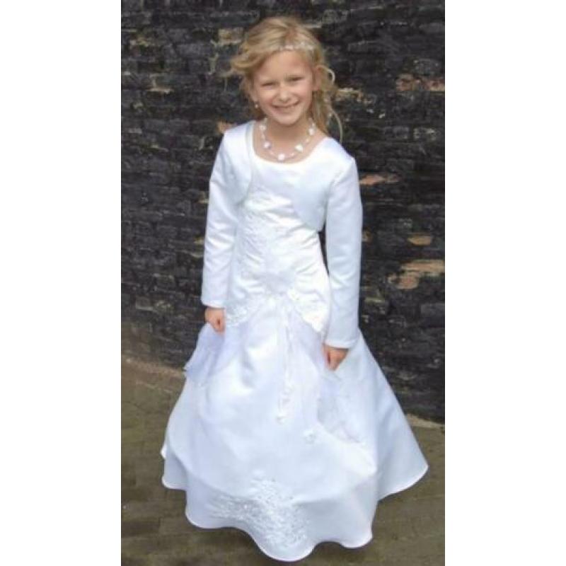 152 witte bruidsmeisje bolero jasje communie Kim