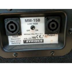 Syrincs geluidsset met QSC PLX 3002 versterker