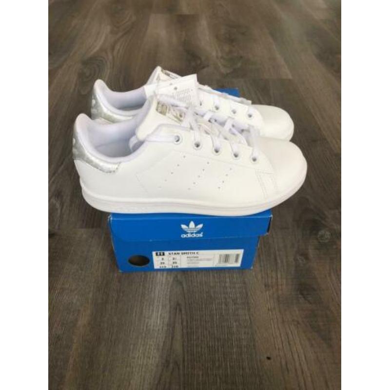 Adidas Stan Smith kids zilver 35