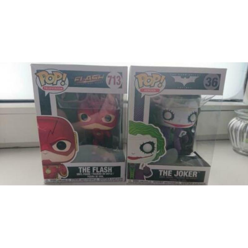 The Flash en The Joker Funko's.