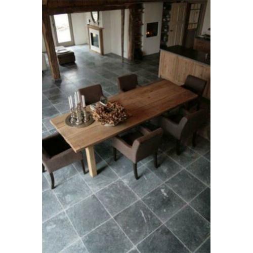 rustieke keukenvloer Vietnamees hardsteen 40x40 cm verouderd