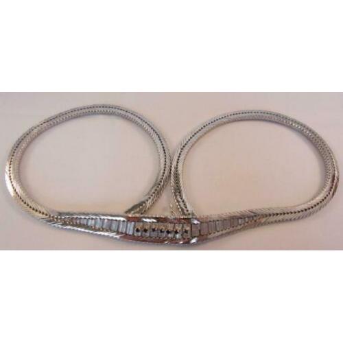 Prachtig zwaar antiek zilveren collier ketting met Saffieren