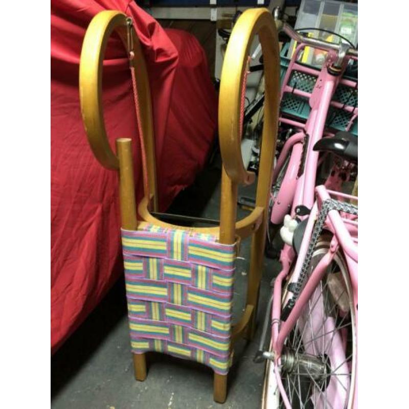 Houten slee 1 meter lang