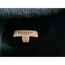 Burberry coltrui zwart met schouderstukken maat L