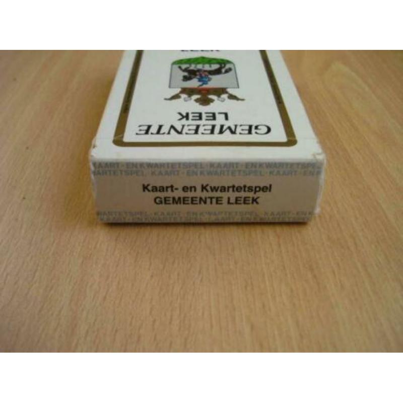 Kaart- en kwartetspel gemeente Leek. compleet, zgan
