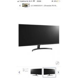 LG 34WK500-P - Ultrawide IPS Monitor - paar keer gebruikt