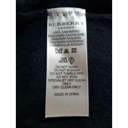 Burberry coltrui zwart met schouderstukken maat L