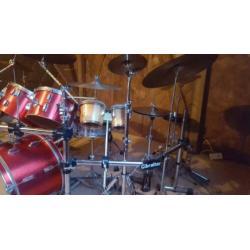 Zeer uitgebreid drumstel Maxwin by Pearl