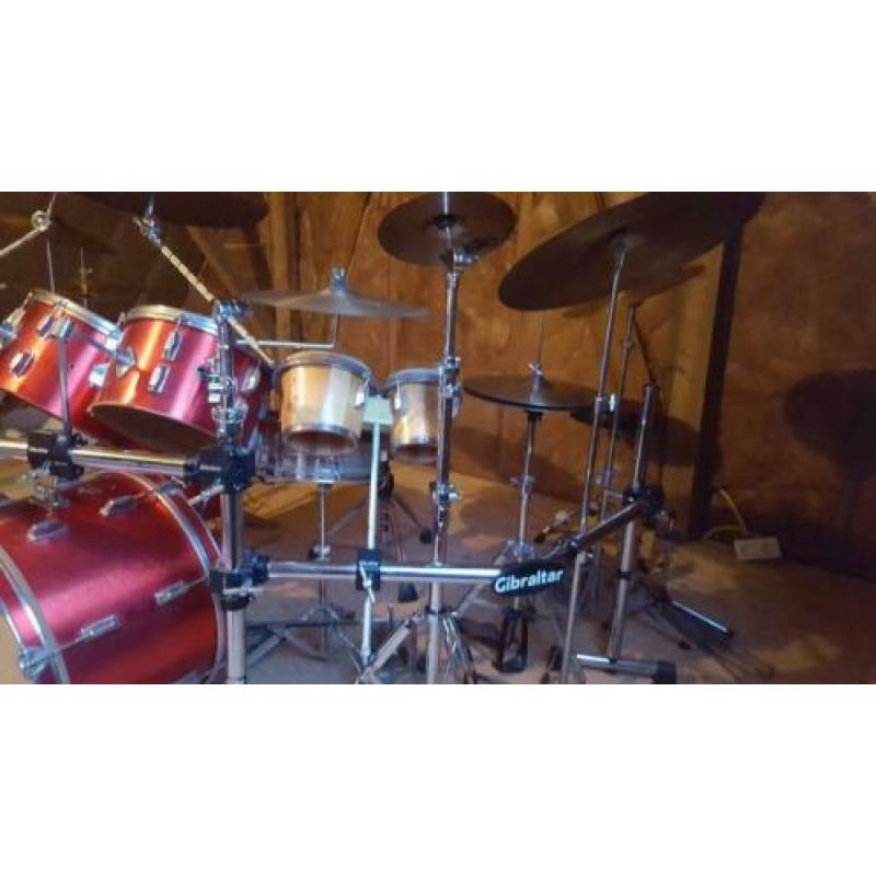 Zeer uitgebreid drumstel Maxwin by Pearl