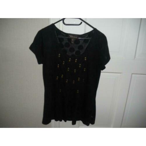 merk anna scott heel leuk zwart maat 38/40 tuniek zgan