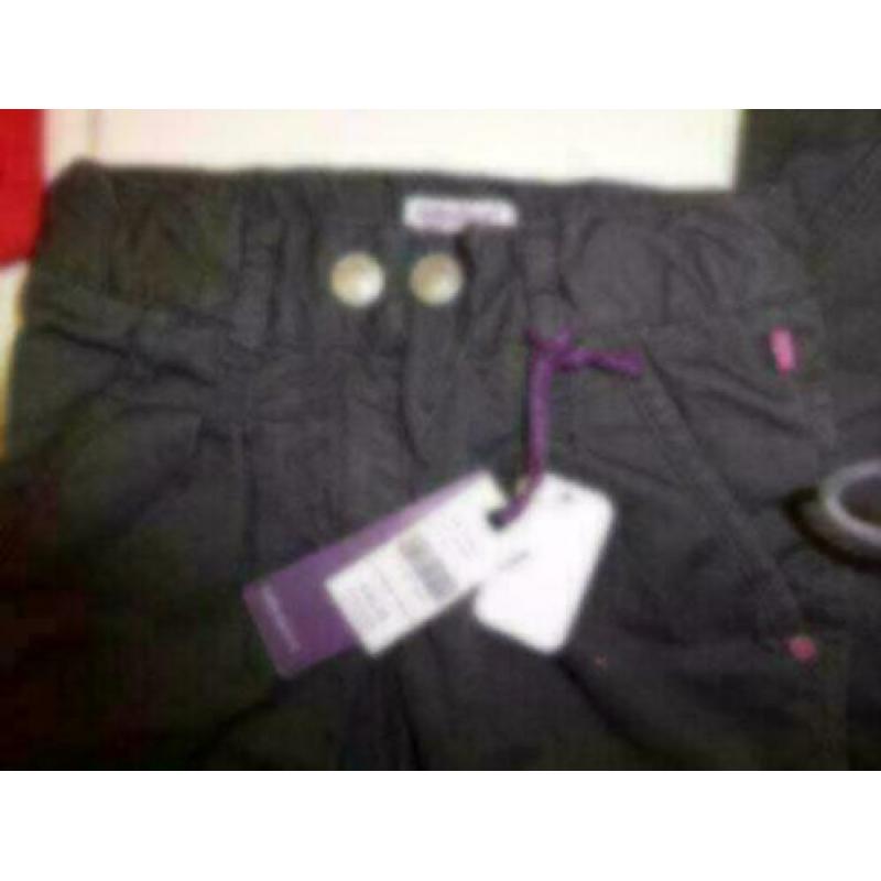 Babyface nieuwe grijs lief broekje roze studs mt 80 nr 21157