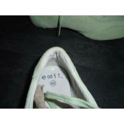 Exit Pistache Groen Suedine Sneakers Gympen maat 40 Nieuw