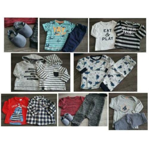 Pakket jongens babykleding maat 62, 15 stuks