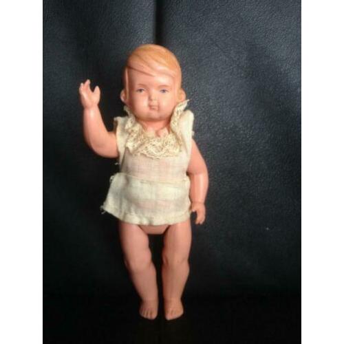 antieke oude vintage Schildpad pop Inge 13 1/2 / 14