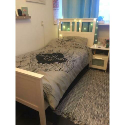 Mooi wit ikea 1 persoons bed + lattenbodem