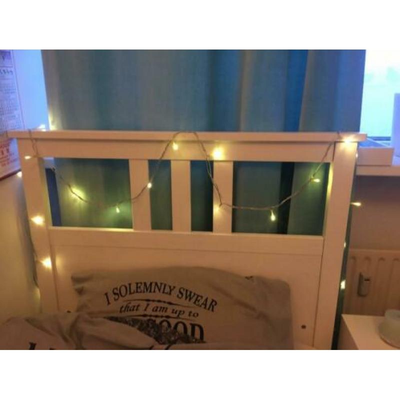 Mooi wit ikea 1 persoons bed + lattenbodem