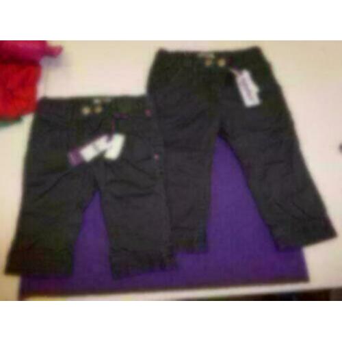 Babyface nieuwe grijs lief broekje roze studs mt 80 nr 21157