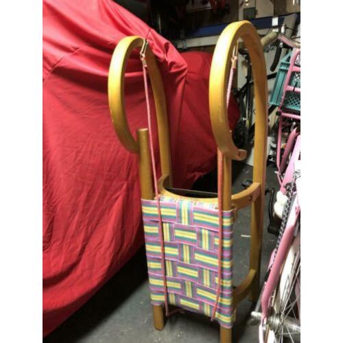 Houten slee 1 meter lang