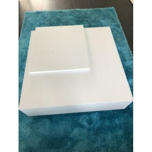 Salon tafel hoogglans wit