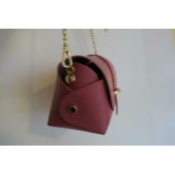NIEUW leer designer Italy leer Pelle schoudertasje roze