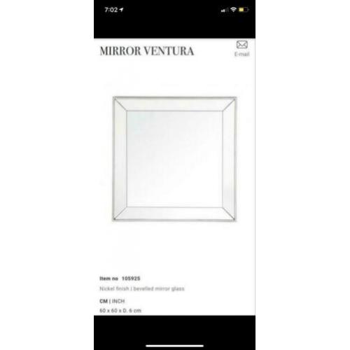 Luxe zware spiegel van eichholtz 60x60 eric kuster