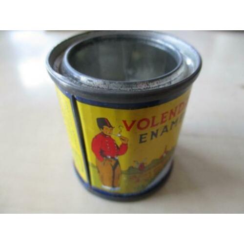 0066) origineel blikje pieter schoen zaandam volendam enamel