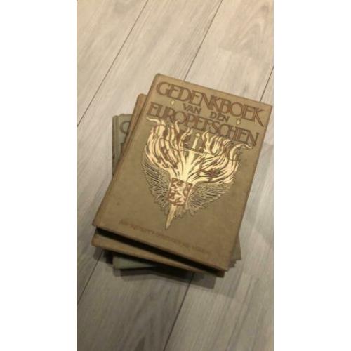 Gedenkboek van den Europeeschen Oorlog - WO1, 4 delen