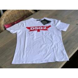Dsquared T-shirt DSQ2 Merk Wit Maat M Nieuw Heren