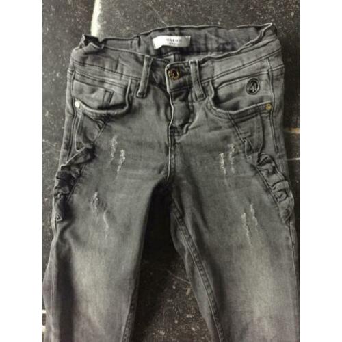 Nik&Nik spijkerbroek, grijs super stoer mt 146