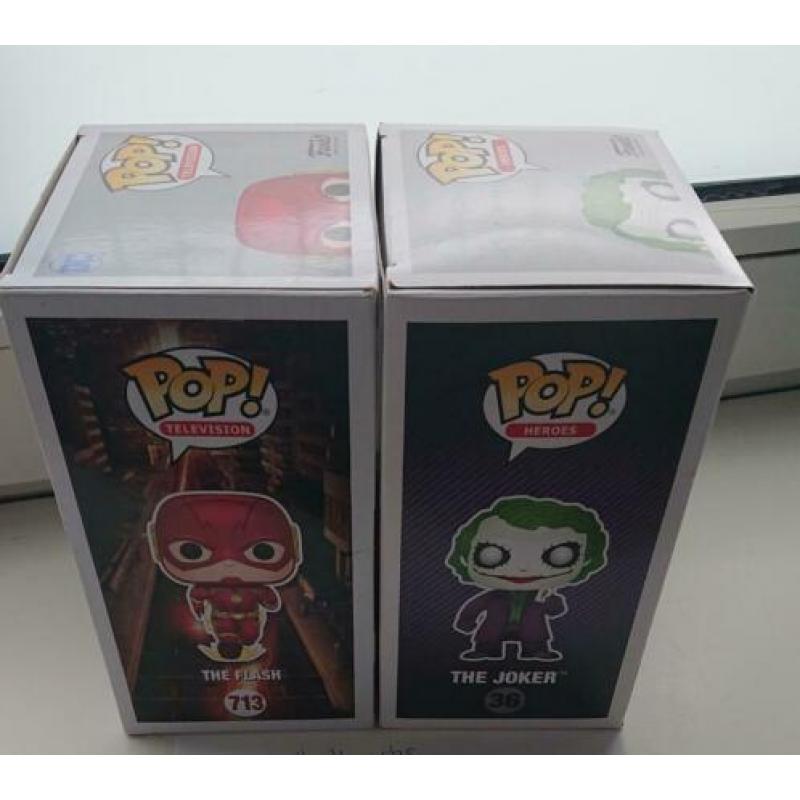 The Flash en The Joker Funko's.
