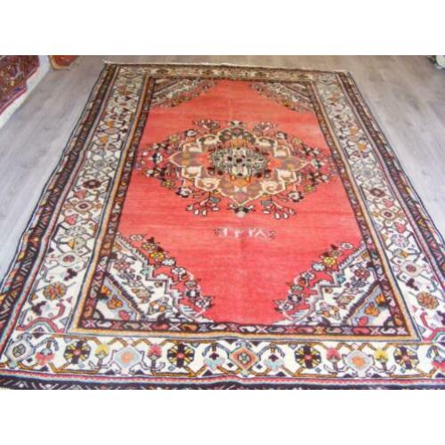 Handgeknoopt Antiek Perzisch Tapijt Tabriz Maat:1.65X2.57,cm