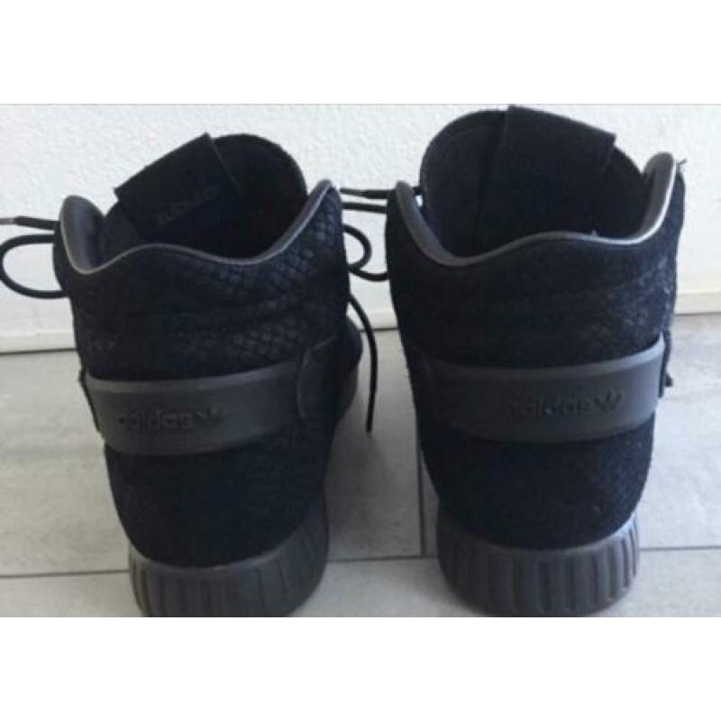Adidas invader tubular zwarte suède sneakers, schoenen