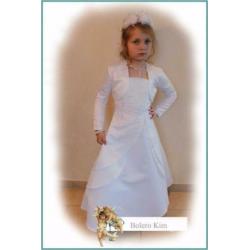 152 witte bruidsmeisje bolero jasje communie Kim