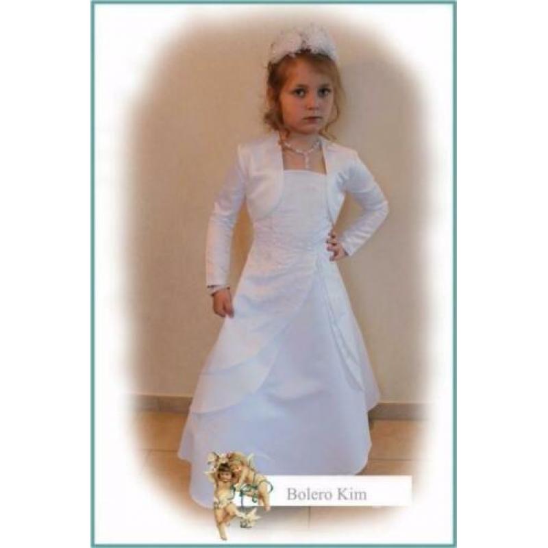 152 witte bruidsmeisje bolero jasje communie Kim