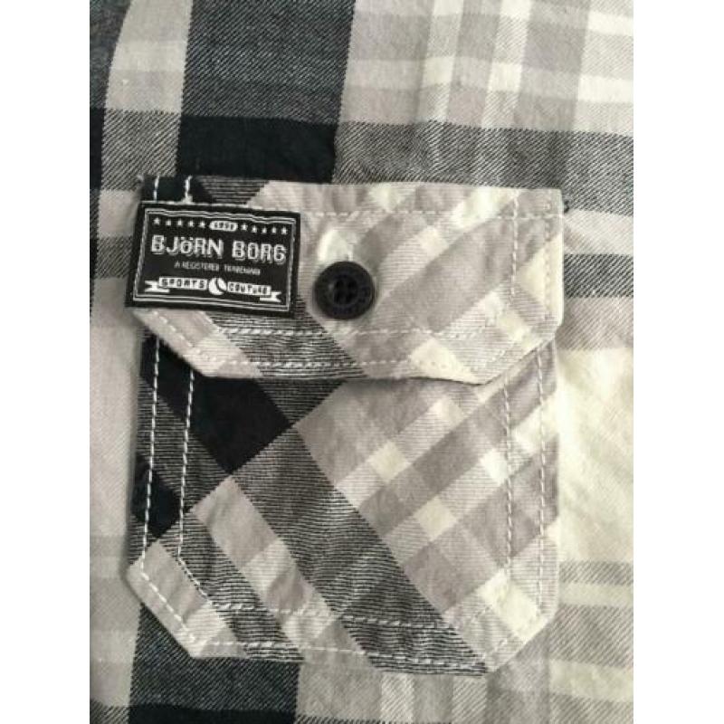 Originele zwart witte Björn Borg blouse /hemd - dames maat L