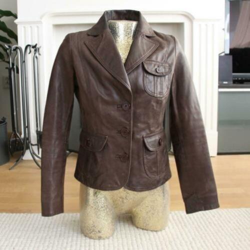 Mooie Leren Blendy Jas (Maat 38) winterjas