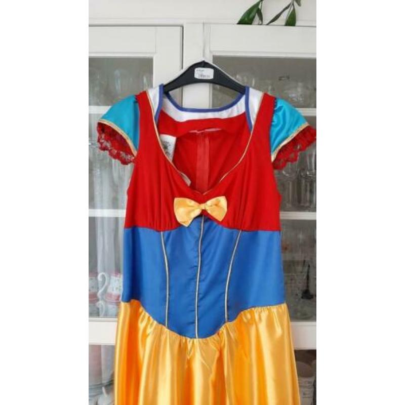 Prinsessenjurk sneeuwwitje carnaval dames lang