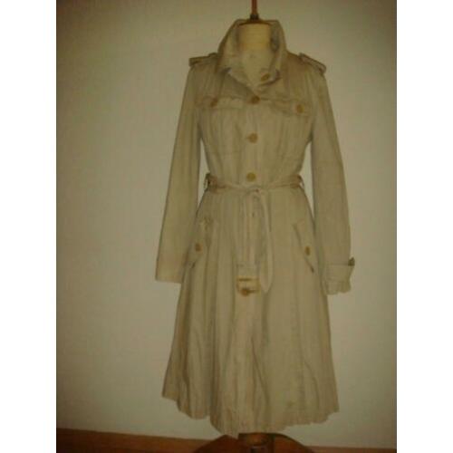 Maura by Claudia Sträter beige trenchcoat maat 36 NIEUWSTAAT