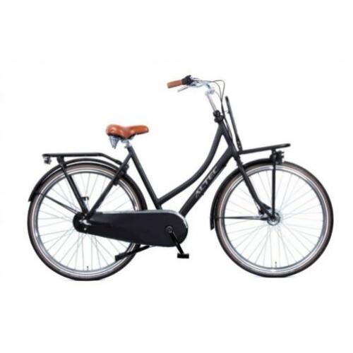 282305 Altec Retro alu transportfiets 28inch 57cm MatZwart3V