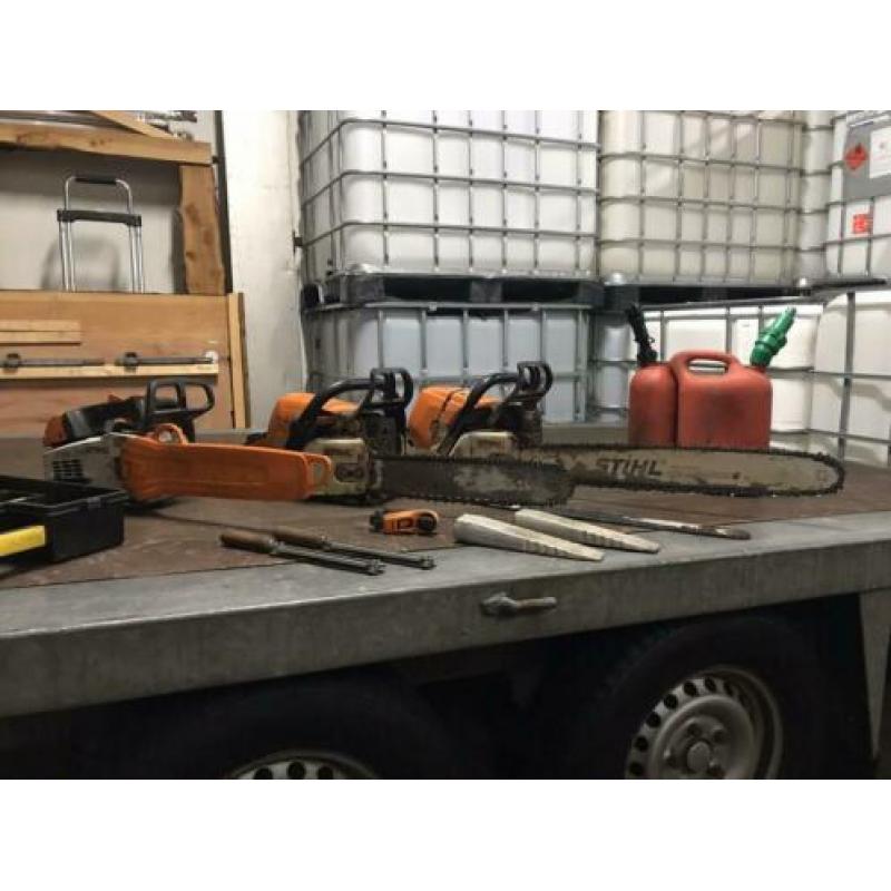 3 Gebruikte STIHL Kettingzagen ??????