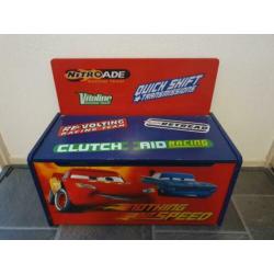 Cars set speelgoedkist en tafel met 2 stoelen