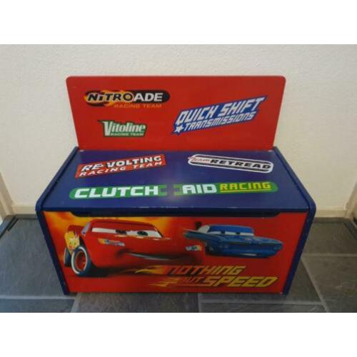 Cars set speelgoedkist en tafel met 2 stoelen