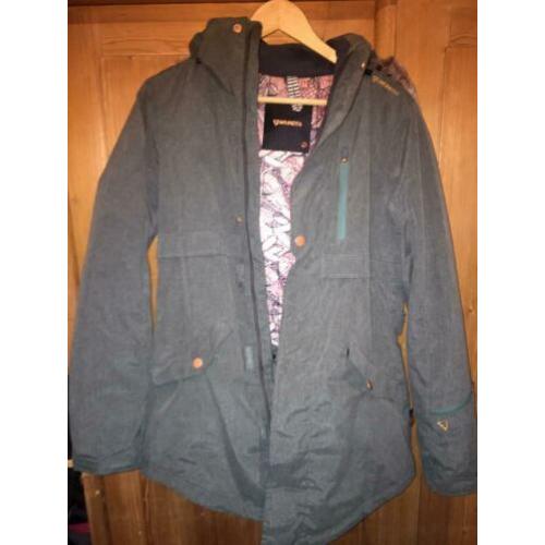 Dames ski jas brunotti maat L / winterjas groen