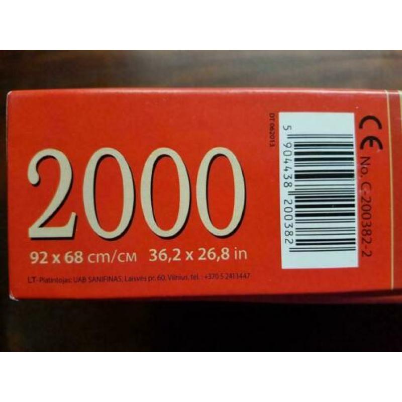 5 puzzels 1000 tot 2000 stukjes